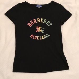 Burberry Blue Label T-Shirt with Velvet Logo